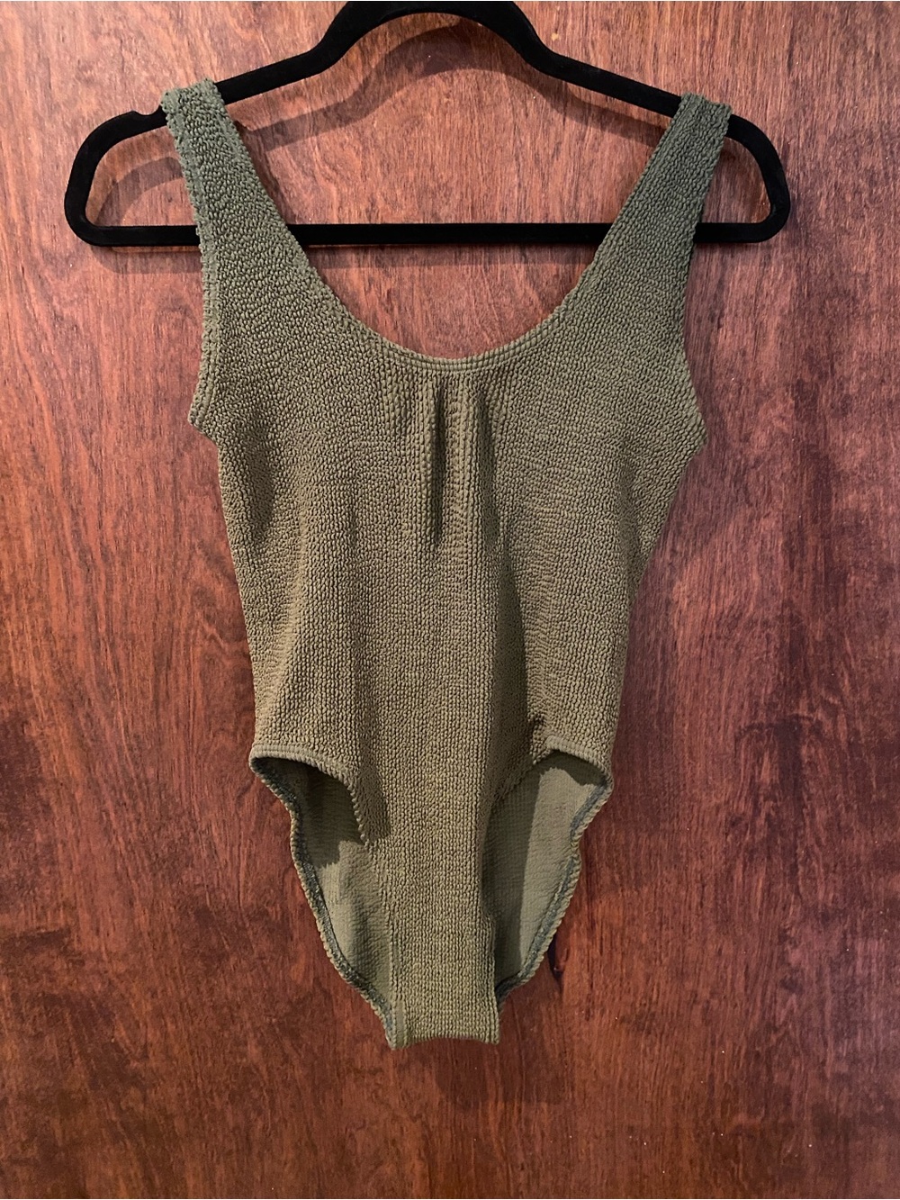 Bond-Eye Australia Mara One Piece Swimsuit – Khaki Eco Crinkle - Picture 4 of 7